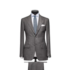 Barberis Canonico Lanificio Barberis Canonico 365 Essentials Merino Wool Grey & Brown Solaro
