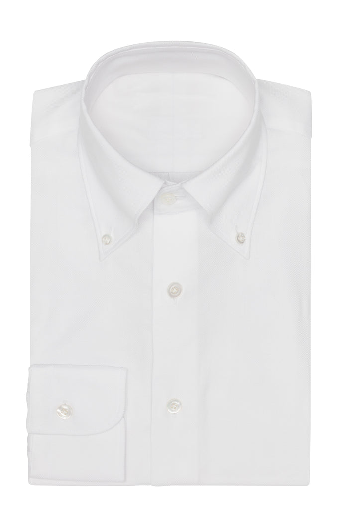 Albini Royal Oxford White 365 Easy-Care Two Ply Cotton