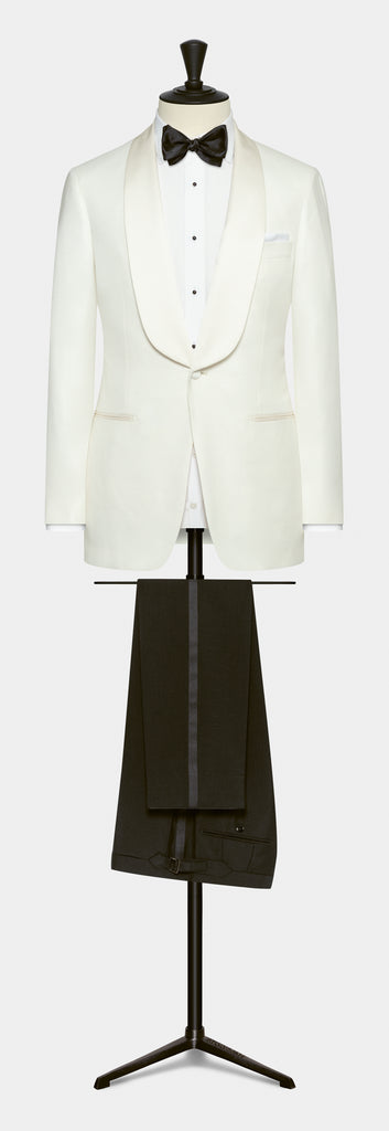 Huddersfield Off White Soft Pure Bamboo Basketweave Jacket