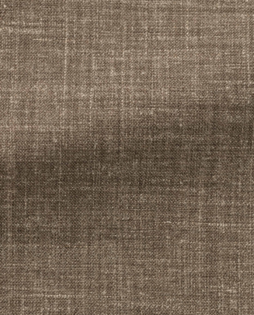 Paulo Oliveira Dark Taupe Wool & Linen Stretch Bermuda Shorts