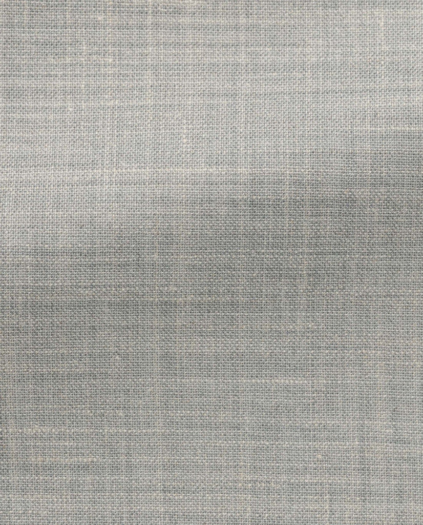 Paulo Oliveira Ice Grey Stretch Wool & Linen Blend Trousers