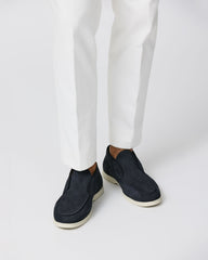 City Loafer Mid Top Midnight Blue Suede