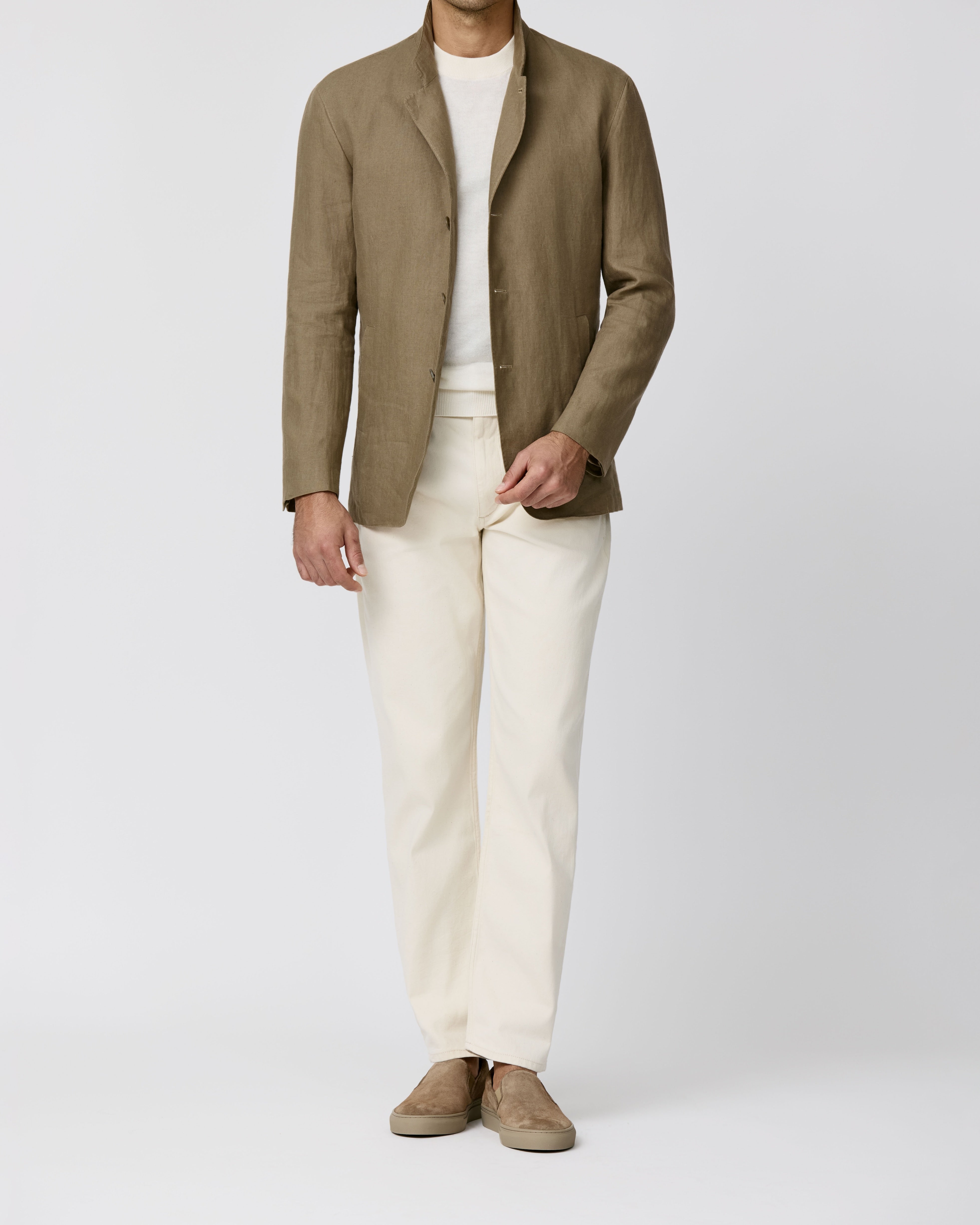 Libeco Taupe Pure Linen Plain Weave
