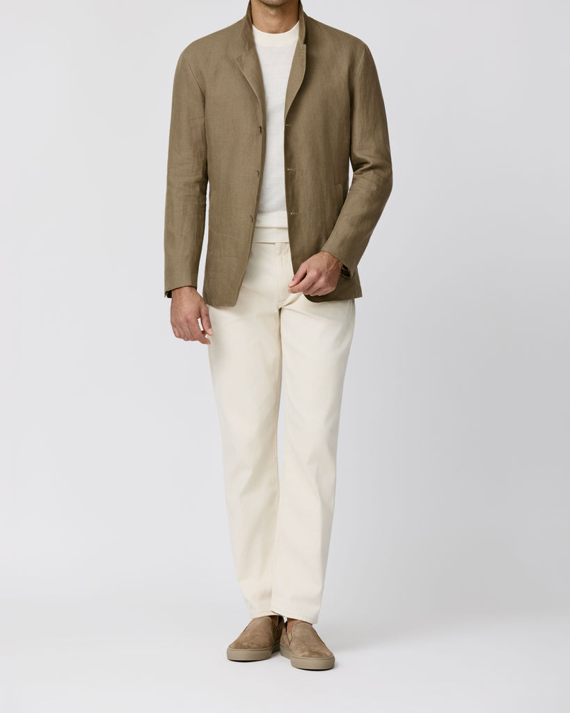 Libeco Taupe Pure Linen Plain Weave