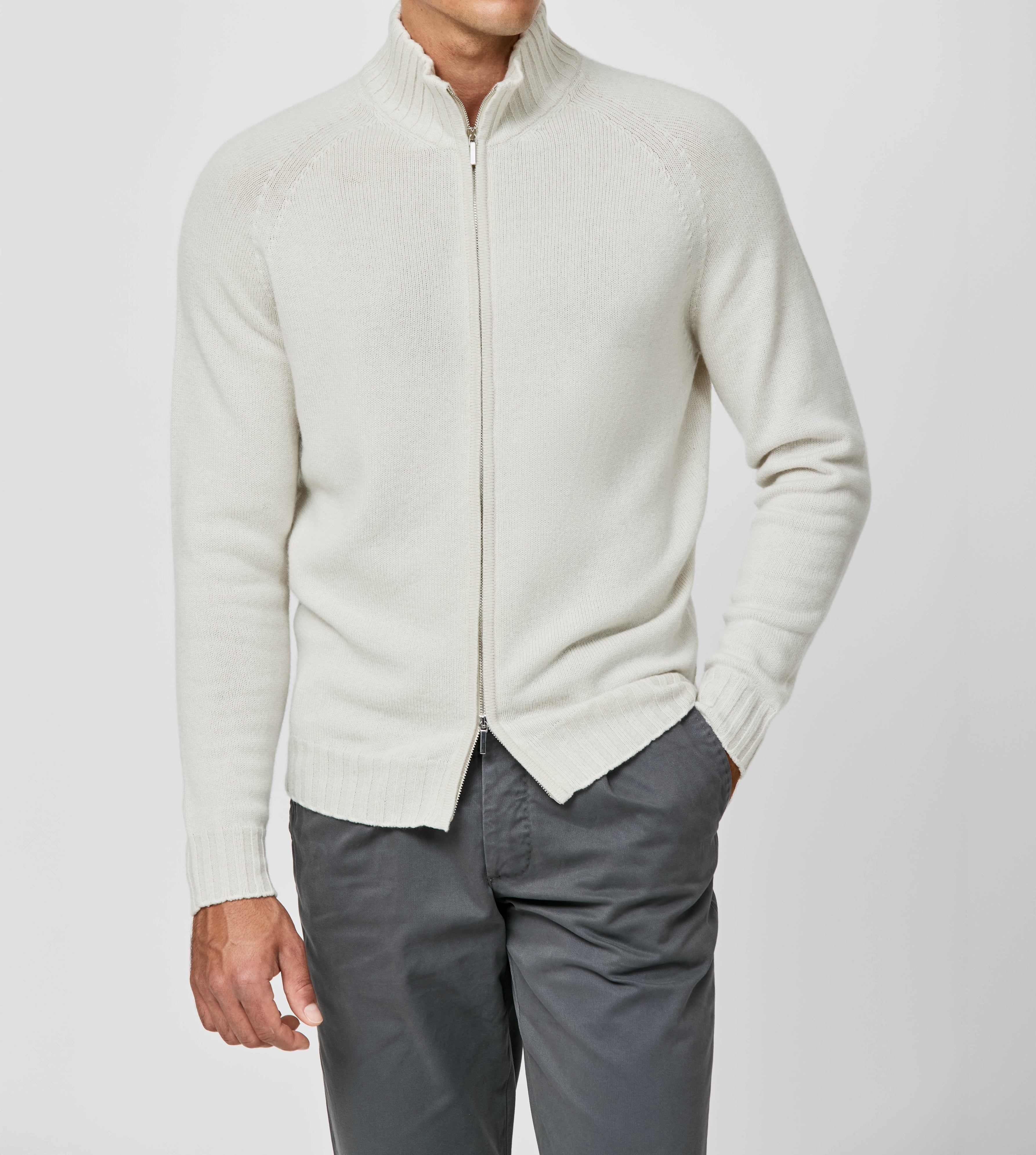 Cariaggi Grey-Beige Pure Cashmere