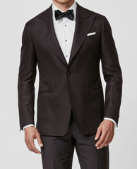 Huddersfield Black Soft Pure Bamboo Basketweave Jacket