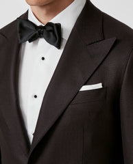 Huddersfield Black Soft Pure Bamboo Basketweave Jacket