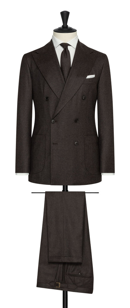 Barberis Canonico dark brown natural stretch s120 wool flannel Inspiration