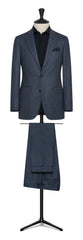 Trousers Barberis Canonico Storm Blue Flannel S120 Merino Wool with Natural Stretch
