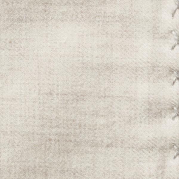 Beige Flannel - Light Grey Handstitched