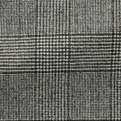 Black-white Stretch Wool Glencheck