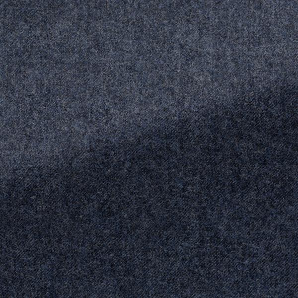 Trousers Barberis Canonico Storm Blue Flannel S120 Merino Wool with Natural Stretch