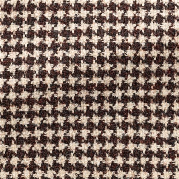 Ferla Maroon-ivory Stretch Wool-alpaca Blend Houndstooth