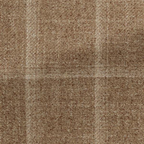 Delfino Light Amber Wool-silk-linen Sharkskin W/ Sand Windowpane