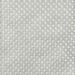 Silver-white Silk With Geometric Pattern