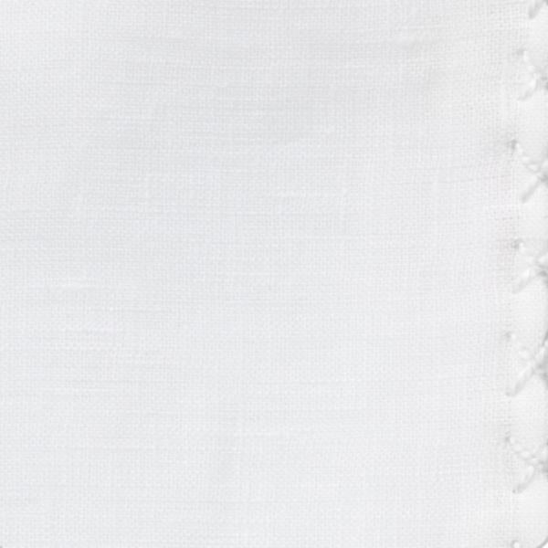White Linen - White Handstitched