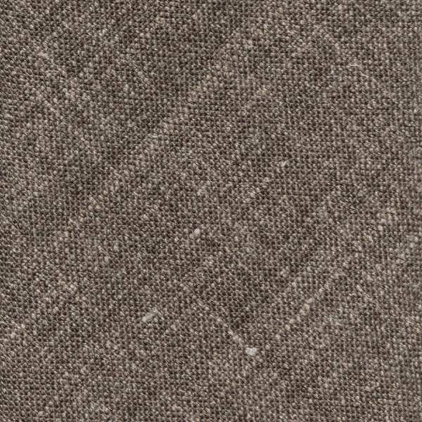 Dark Taupe Stretch Wool-linen Blend Plain Weave