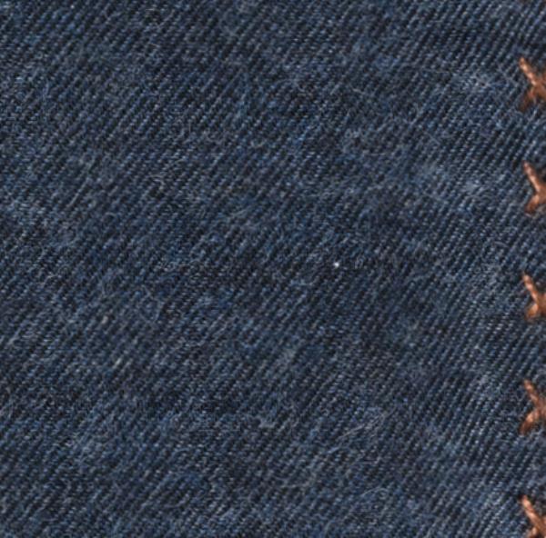 Blue Flannel - Mid Brown Handstitched