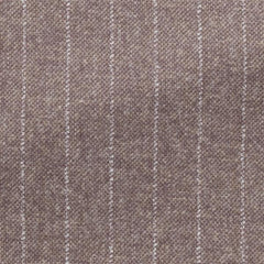 Ferla Pale Pink Stretch Alpaca-wool Blend W/ White Pin Stripes