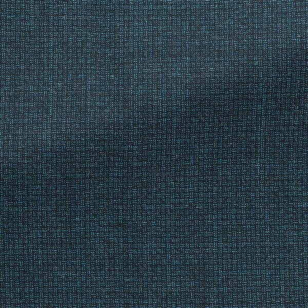Petrol-midnight Blue Natural Stretch Wool Micro-effect