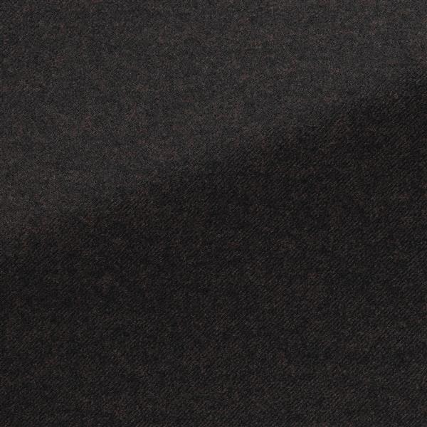 Chocolate Brown Stretch Brushed Wool Twill