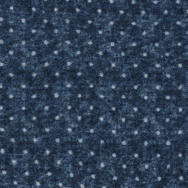 Navy Open-weave Wool With Polka Dot