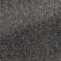 Zegna Cedar Brown Silk-wool-cashmere Glencheck W/ White Slubs