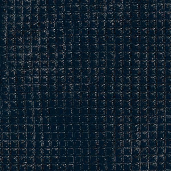 Black Silk Jacquard With Structured Check Pattern