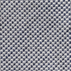 Blue-white Linen-silk Puppytooth