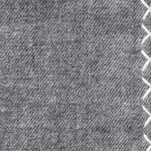 Grey Flannel - White Handstitched