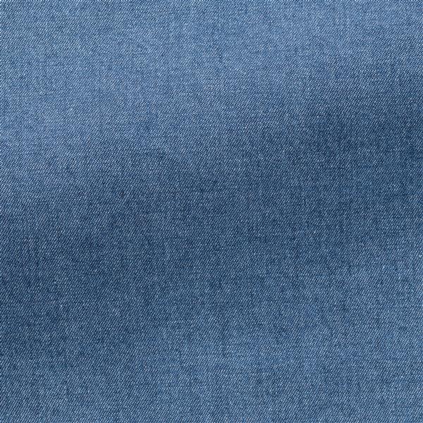 Albiate Dark Blue Washed Stretch Cotton Denim Twill