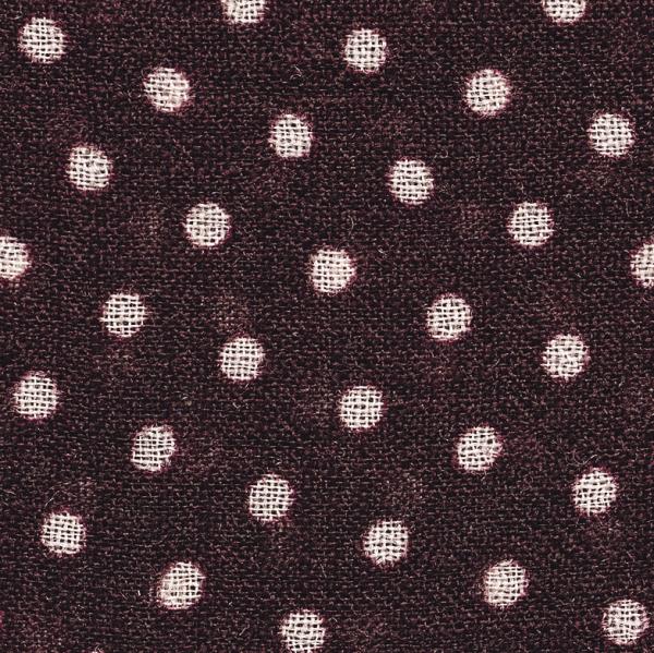 Burgundy Open-weave Wool With Polka Dot