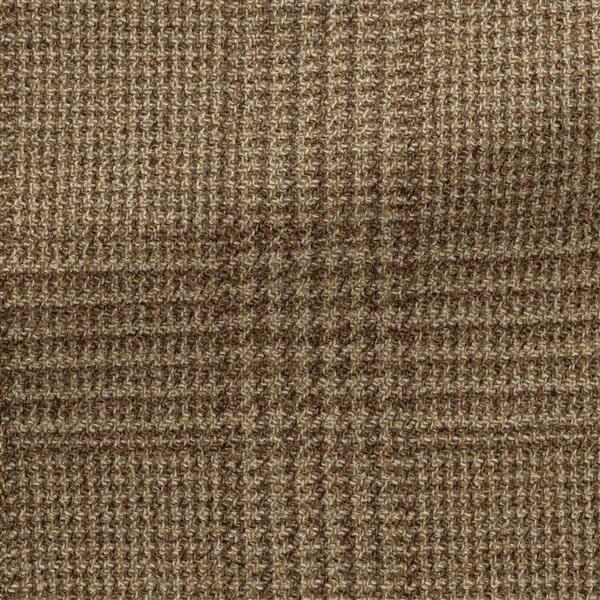 Copper-l.amber Wool-silk Glencheck