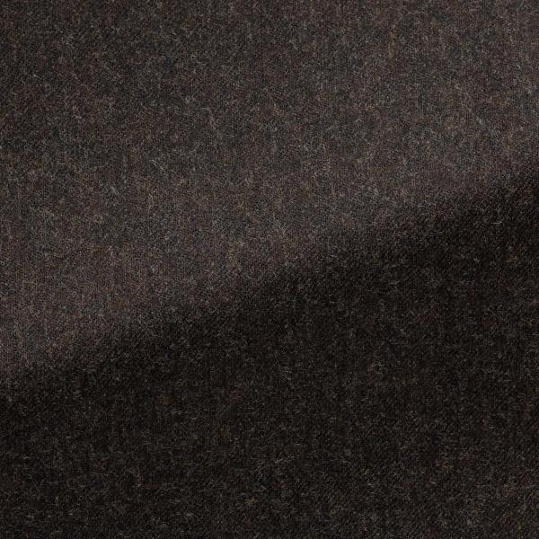Barberis Canonico Dark Brown Flannel S120 Merino Wool with Natural Stretch 5-Pocket Pants