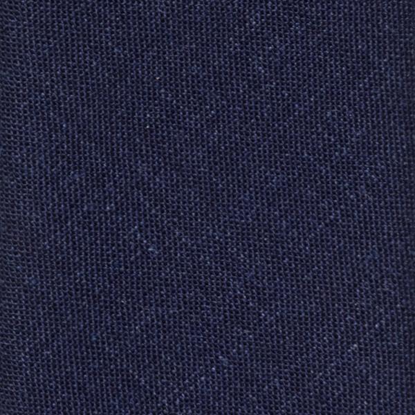 Navy Blue Stretch Wool-linen Blend Plain Weave