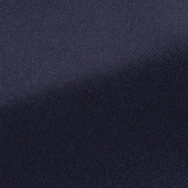 ZELANDER Dark Navy Blue Wool & Silk Double-Faced Flannel Martingale Overcoat