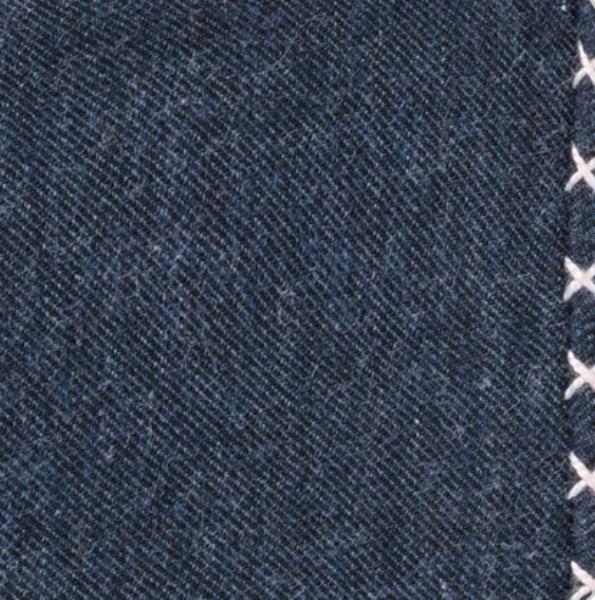 Blue Flannel - Pale Pink Handstitched