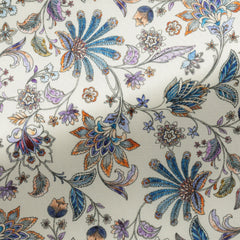 Fancy 447 Beige with Colourful Flowers