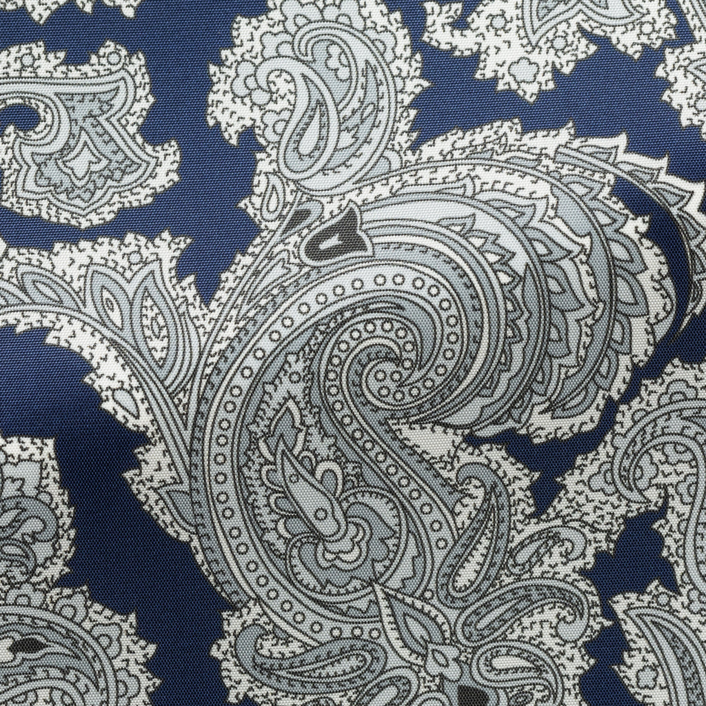 Fancy 450 Navy Blue with White Paisley