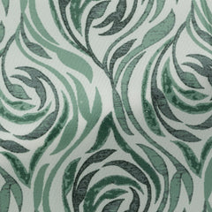 Fancy 455 Off White with Mixed Green Abstract Roses