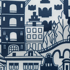 Fancy 457 White & Dark Blue Canal Houses
