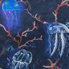 Fancy 474 Midnight Blue with Deep Sea Jellyfish & Coral