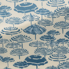Fancy 483  Light Sand with Neapolitan Blue Parasols