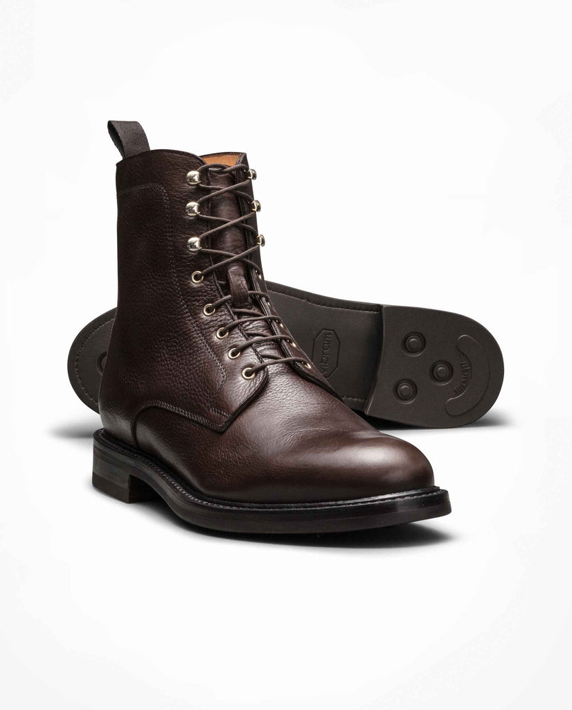 Dark Brown Grain Calf Blake Vibram Parajumper Boots