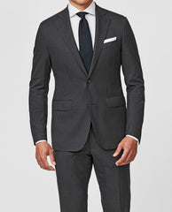 Barberis Canonico 365 Heavy Doppio Ritorto S120 Merino Wool Grey Plain