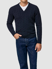 Cariaggi Midnight Blue Pure Cashmere