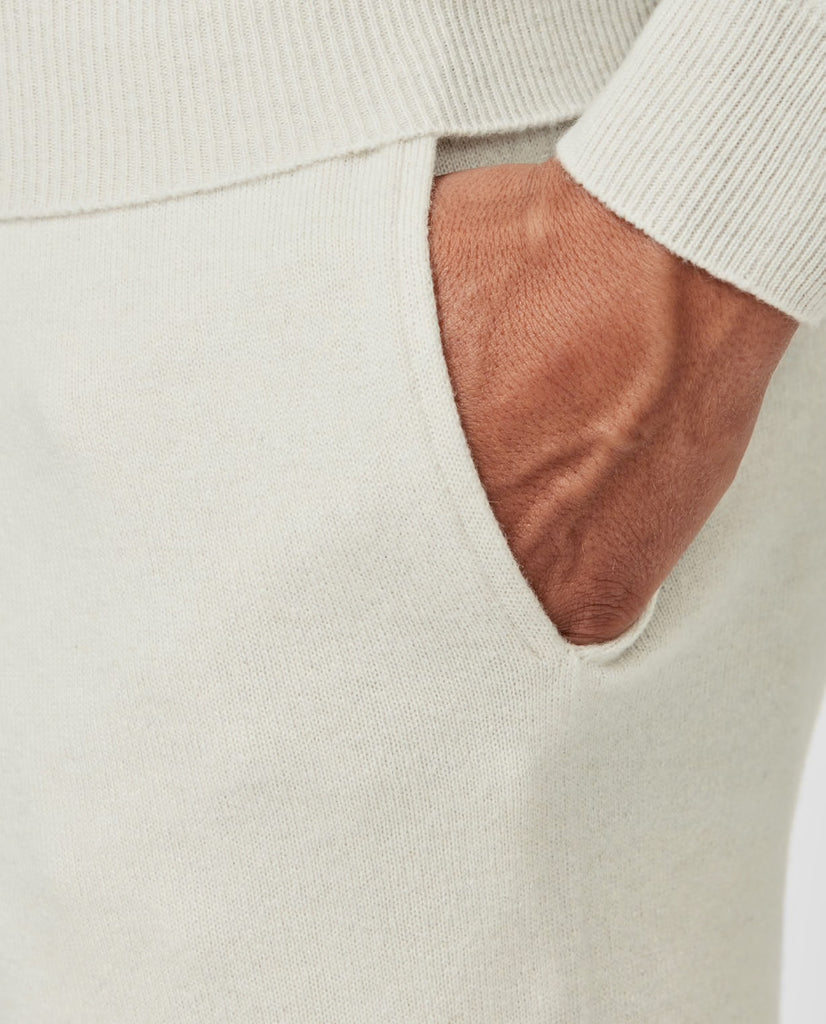 Cariaggi Off White Pure Cashmere Leisure Pants