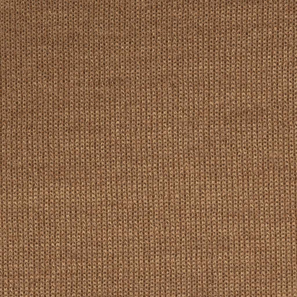 Dark Caramel Double Breasted Look - brushed merino twill suit, cashmere & silk knit & suede loafers