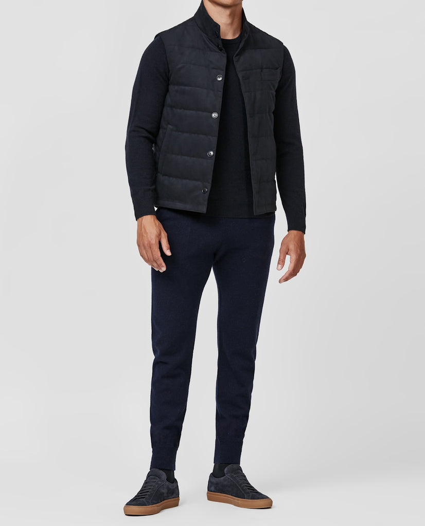 Papi Fabio Midnight Blue Wool & Cashmere Leisure Pants