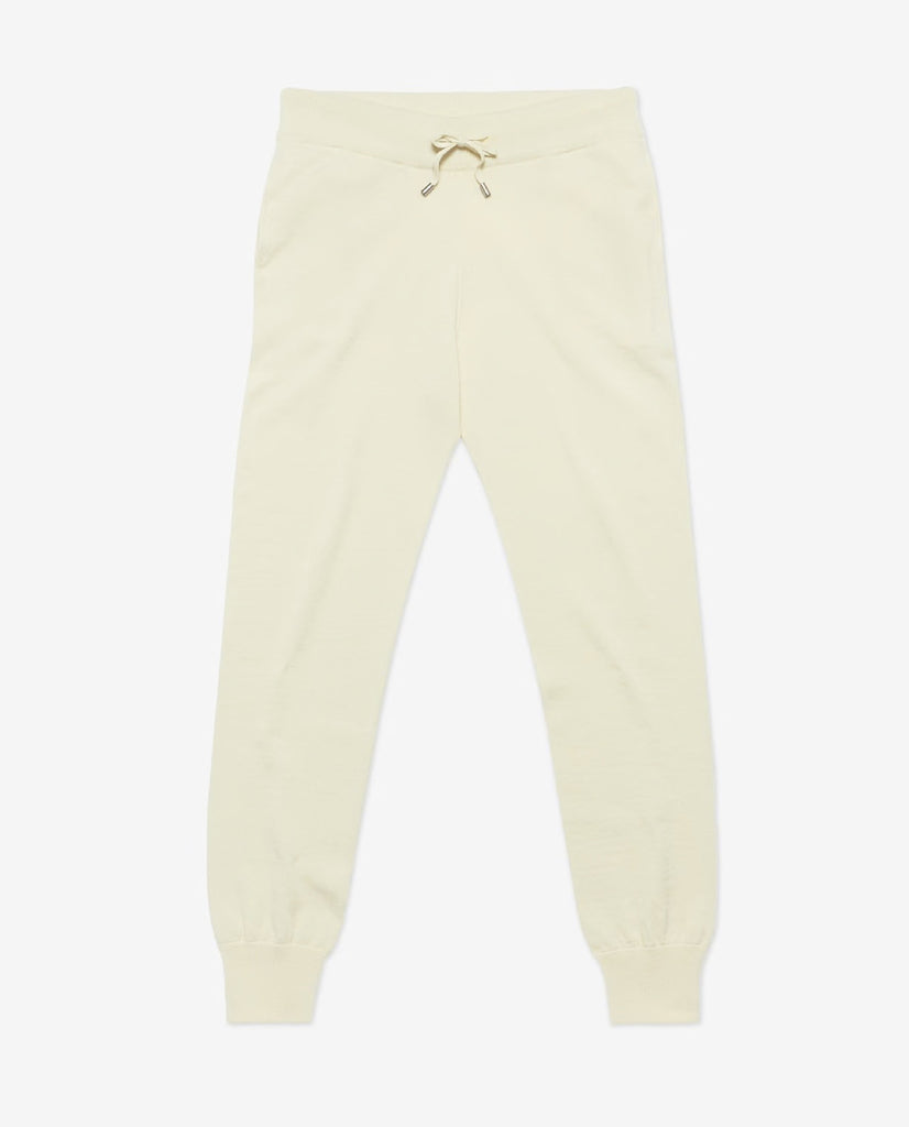 Papi Fabio Off White Wool & Cashmere Leisure Pants